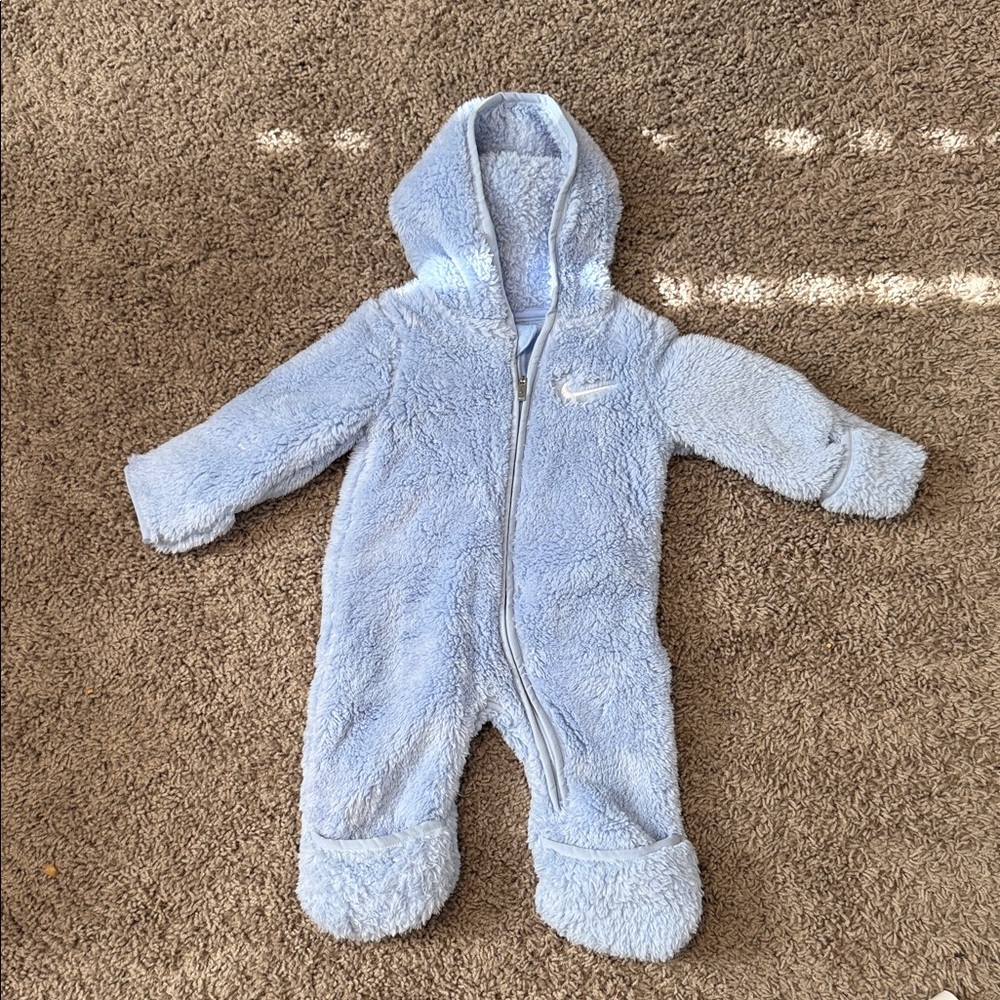 Nike Cozy Blue Hooded Footie